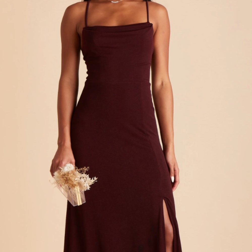 Birdy Grey Ash Dress in Color Crepe Cabernet!